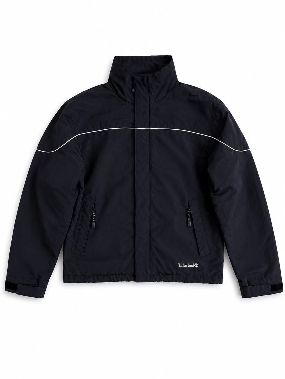 Timberland Weathergear Waterproof Jacket Black Full Zip Coat Men’s Large